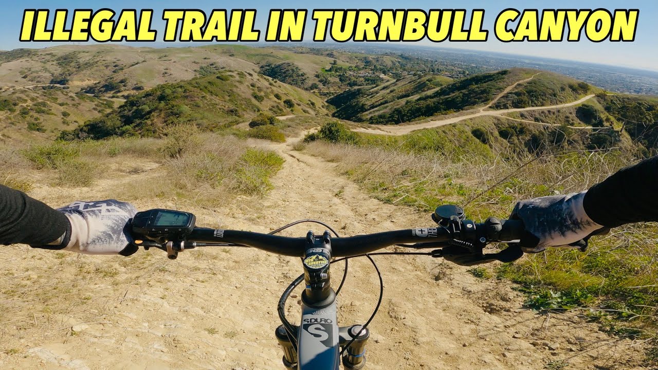 Riding illegal trail in Turnbull Canyon | Mountain Biking Southern California | 4K