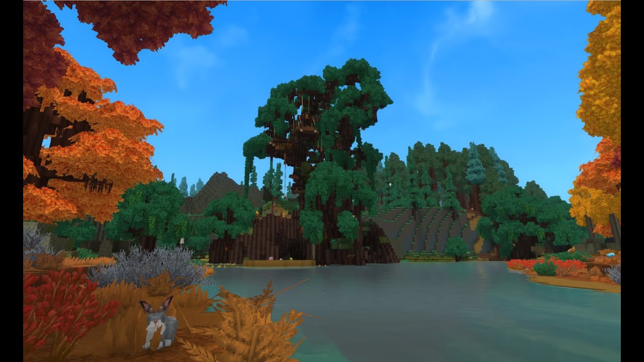 Hytale Gameplay, Exploring the Kweebec Treehouse Stucture, (No Commentary) (Read Description)