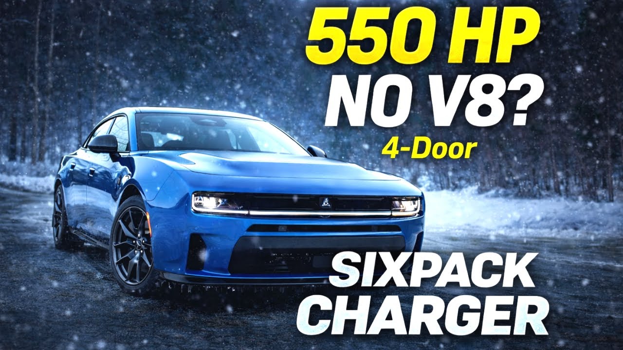 Dodge Charger Scat Pack SIXPACK 2026 года выпуска имеет мощность 550 лошадиных сил и 4 двери.