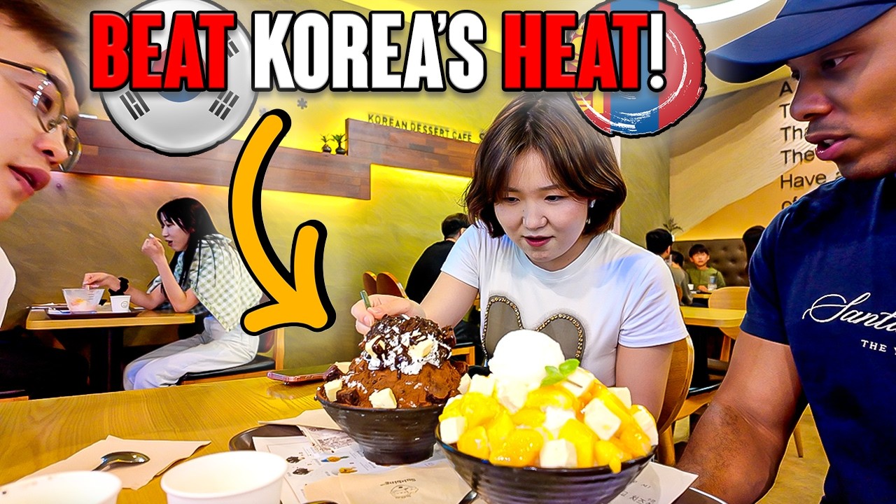 Mongolian Friends Eat Korean Summer Food For First Time! | American Expat Explorer