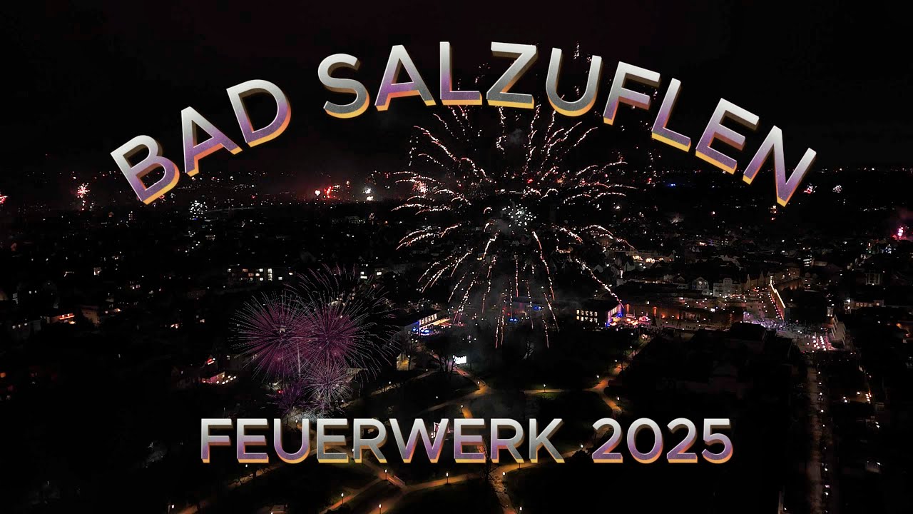 Bad Salzuflen - Feuerwerk  Neujahr  2025