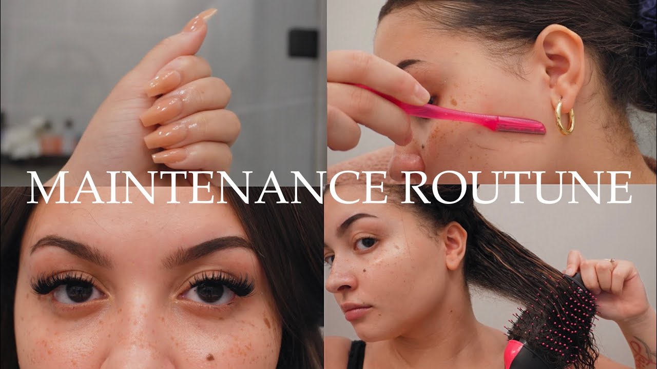 MY INTENSE BEAUTY MAINTENANCE ROUTINE AT HOME || diy lash extensions, tape ins, waxing, nails etc,||