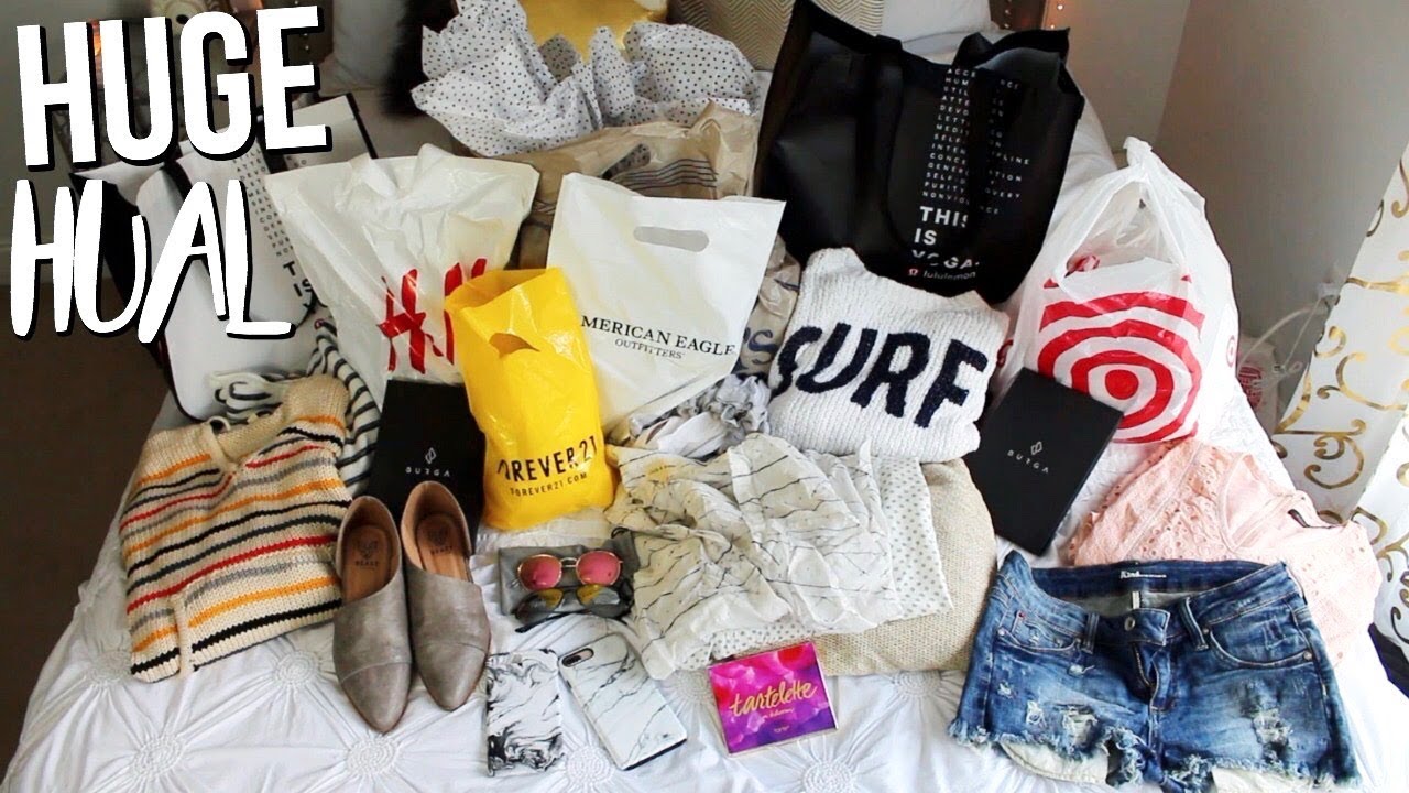HUGE SPRING HAUL!!! + Giveaway! |Free People, Aerie, H&M, Burga, Marshals, VICI,  + more!