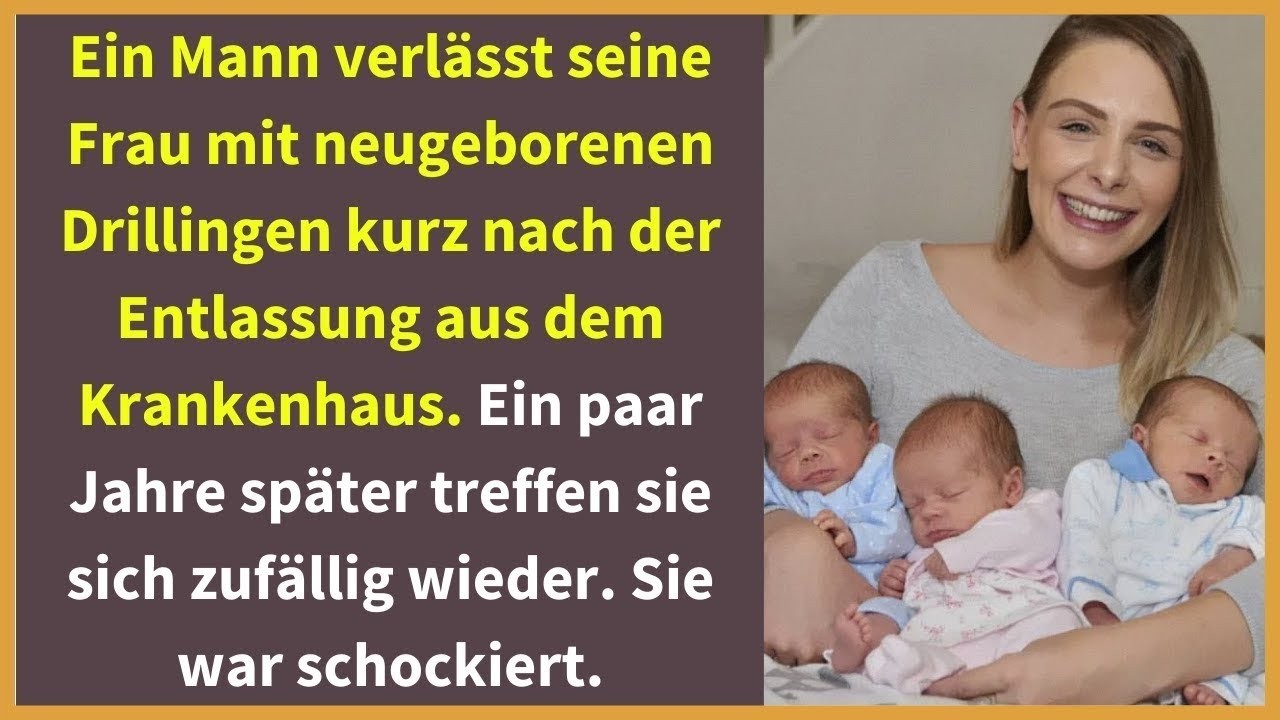 Ein Mann verlässt seine Frau mit neugeborenen Drillingen kurz nach der Entlassung aus dem