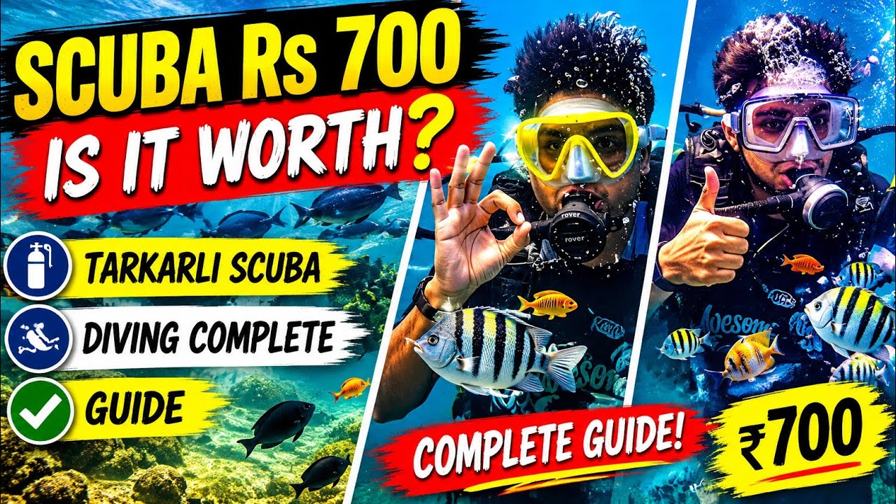 Where to do Scuba Diving in Maharashtra |Tarkarli Malvan | Travel Video to watch