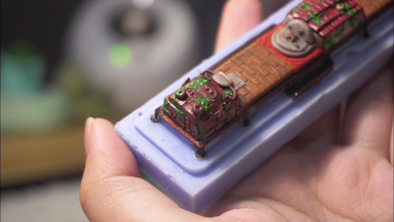 Short studio vlog | making Howl’s Moving Castle artisan keycap | indonesia