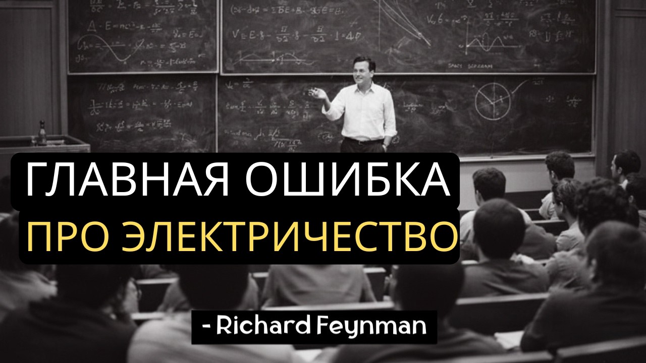 Ричард Фейнман объясняет главную ошибку, связанную с электричеством