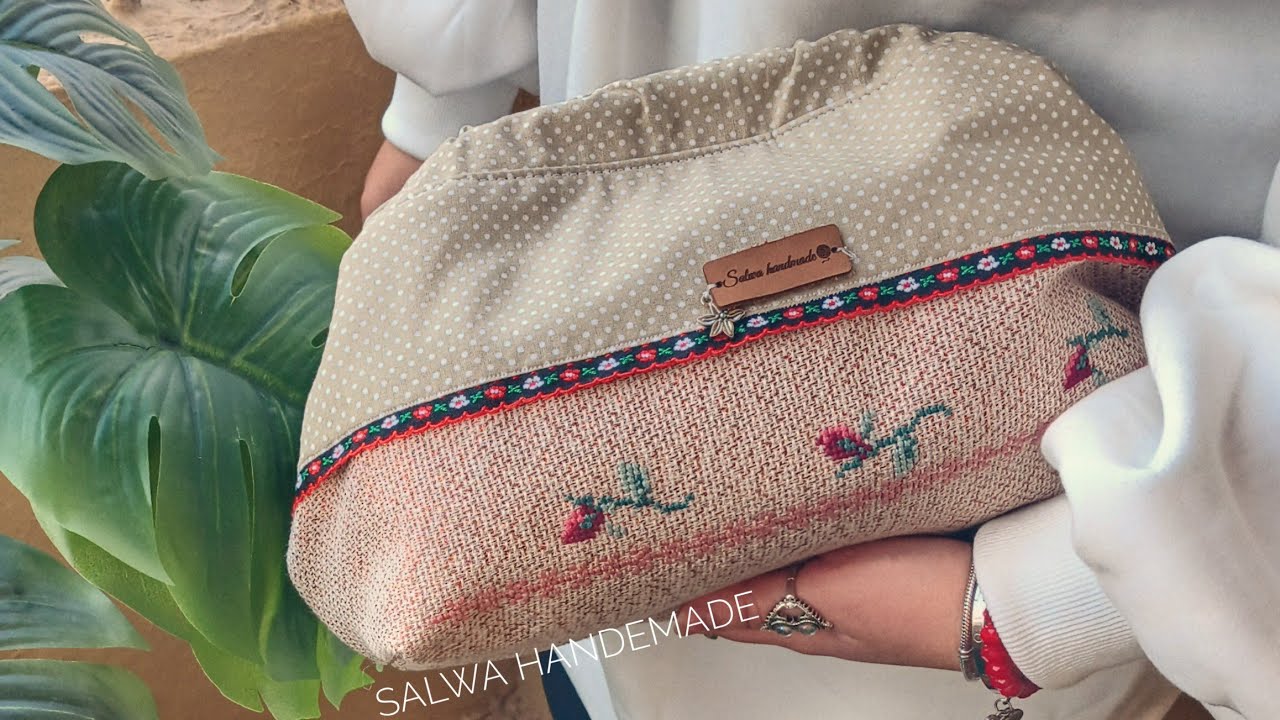خياطه شنطه بالفريم السحري/Sewing a bag with the magic frame