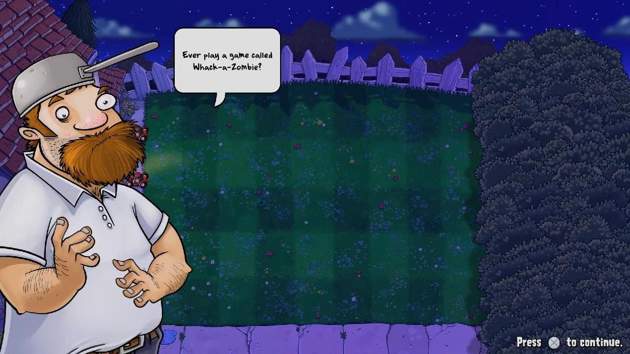Plants vs. Zombies: Replanted Whack-a-Zombie Time with Crazy Dave