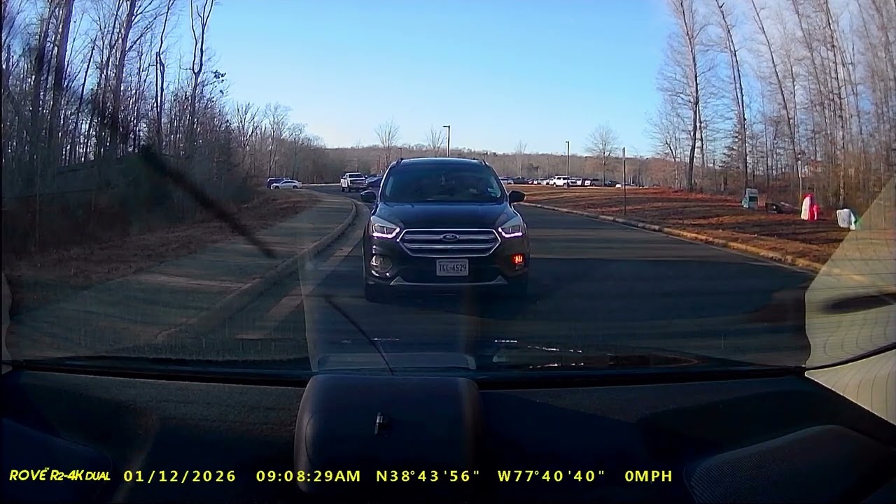 Kids messing around behind new driver