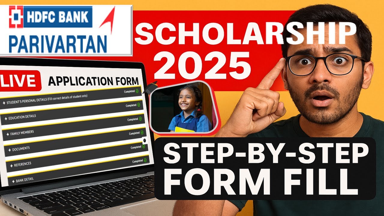 HDFC Bank Scholarship 2025 online form applying LIVE.🔥 My Application Experience & Mistakes to Avoid
