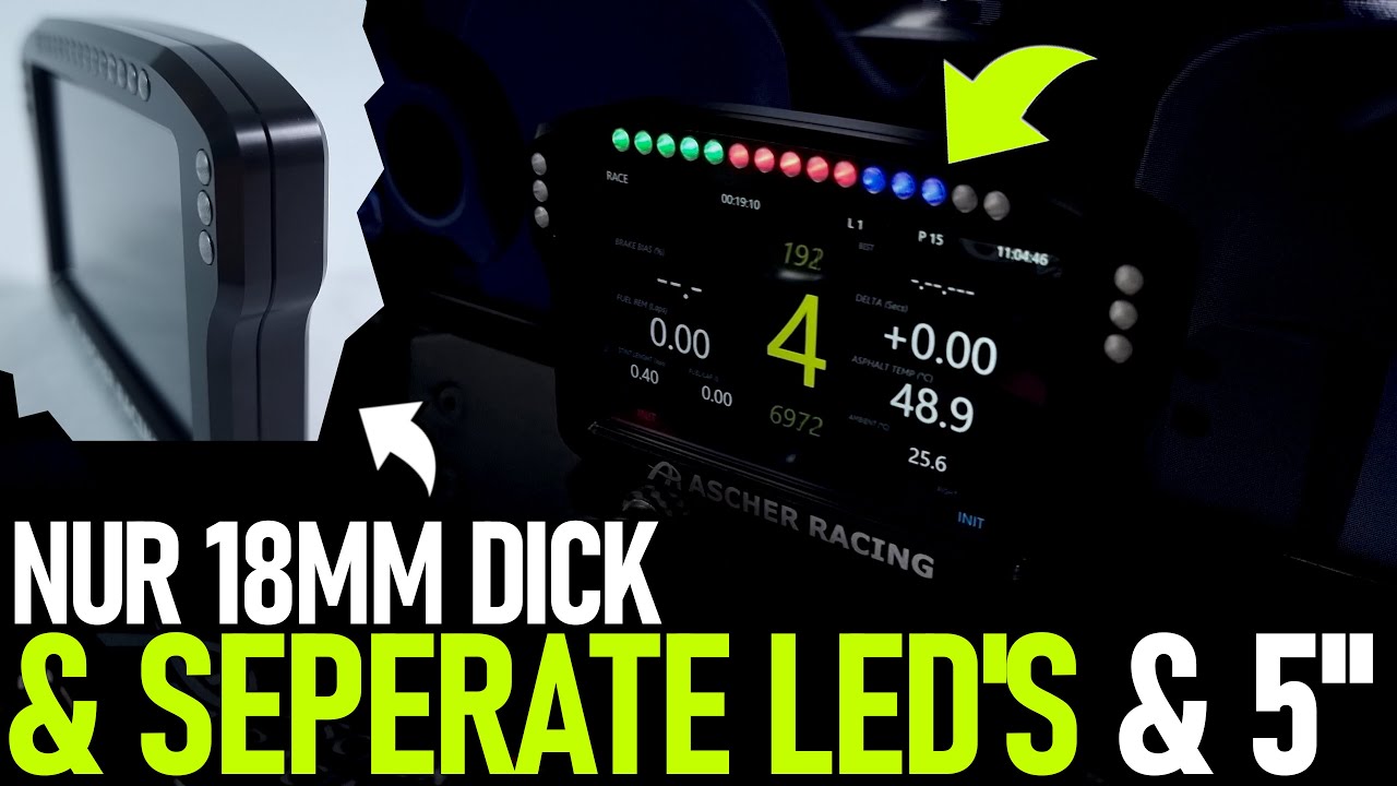 5 Zoll Ascher Racing Sim Racing Dashboard - Review & Unboxing