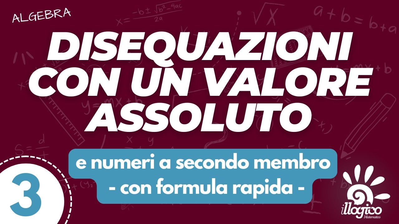 Disequazioni con un valore assoluto e numeri a secondo membro - 3