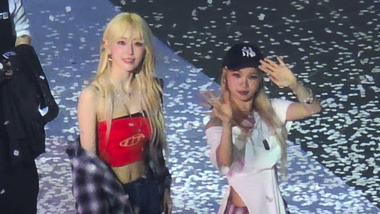 르세라핌 퇴장인사 직캠 @ SBS가요대전: Summer 240721