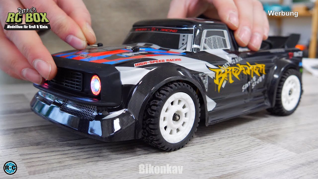 RC Drift Sports Car Amewi  Breaker Pro 1/16 | Unboxing & first Drift