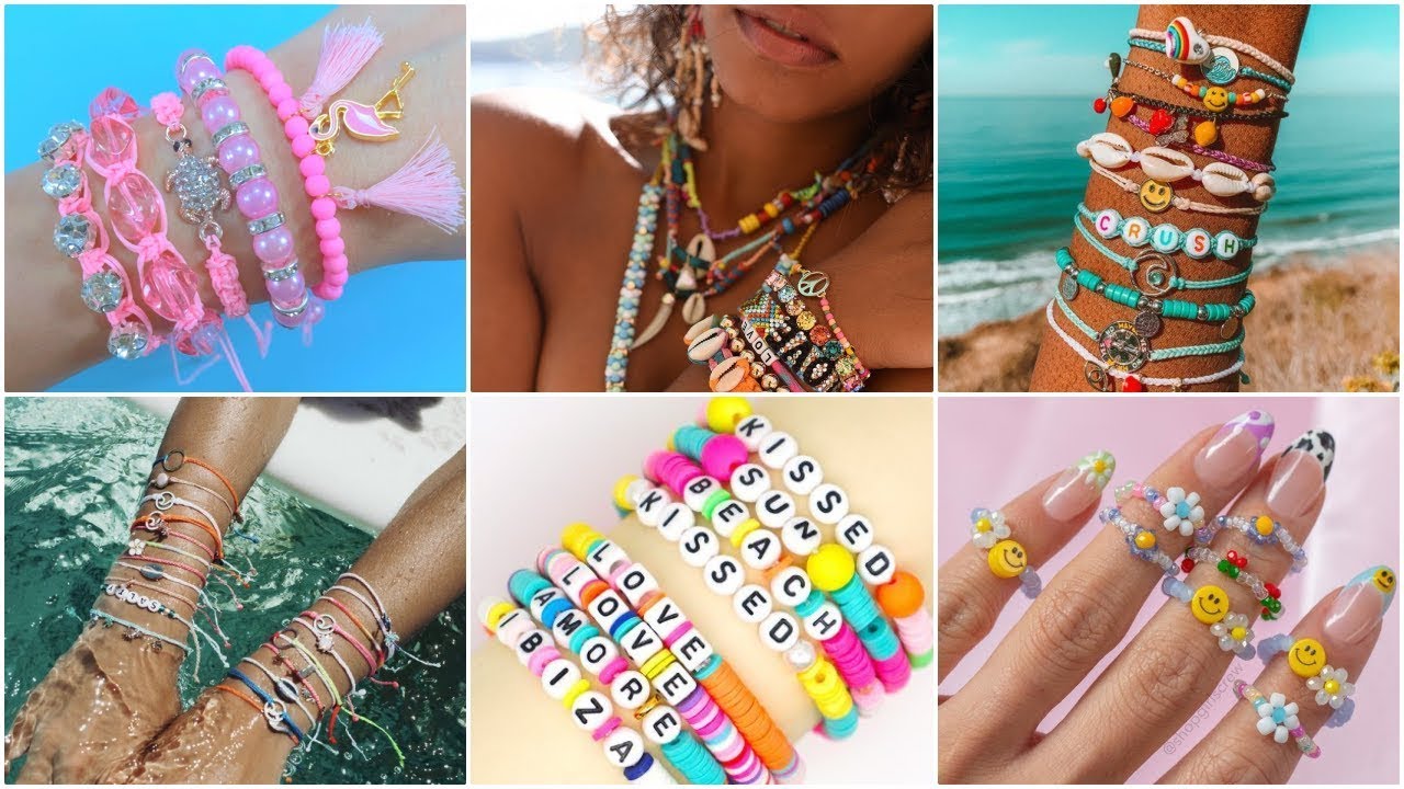 50 DIY - IDÉES DE BIJOUX D'ÉTÉ - Bracelet, collier et plus...