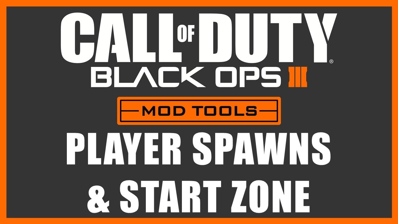 Инструменты для модификации Black Ops 3 — точки появления игроков и стартовая зона.