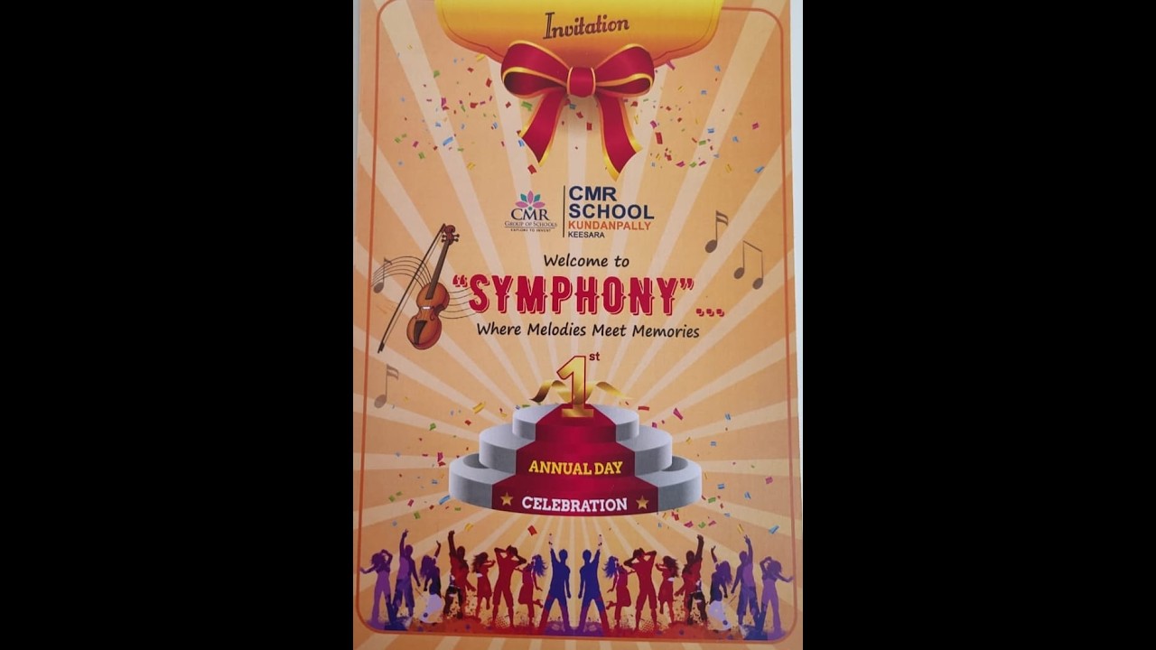 CMR School Kundanpally || 1st Annual Day Celebration 'SYMPHONY' 2025-26