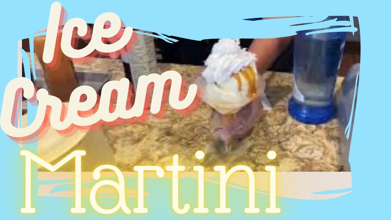 Ice Cream Martini in L&rsquo;Artisan des Glaces in Epcot&rsquo;s France -Disney World  Where to snack in Disney