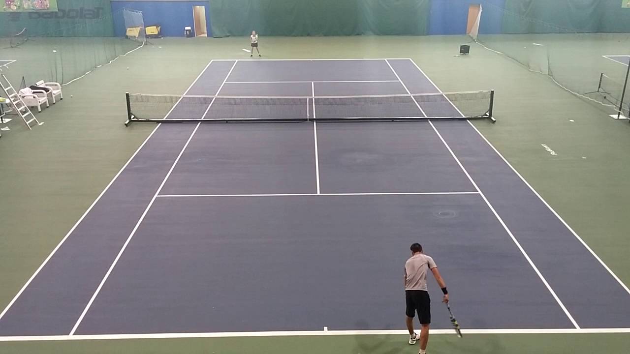 Tennis match. Final. The Amateur tournament. 2016.09.04 in Astana, Kazakhstan