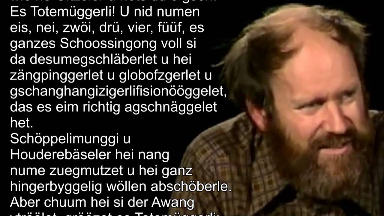 Franz Hohler - Ds Totemügerli - mit Text