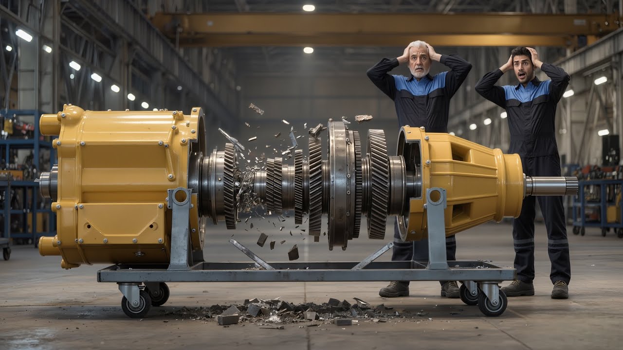 Destroyed Caterpillar Gearbox Restoration 😳 | Amazing Transmission Rebuild