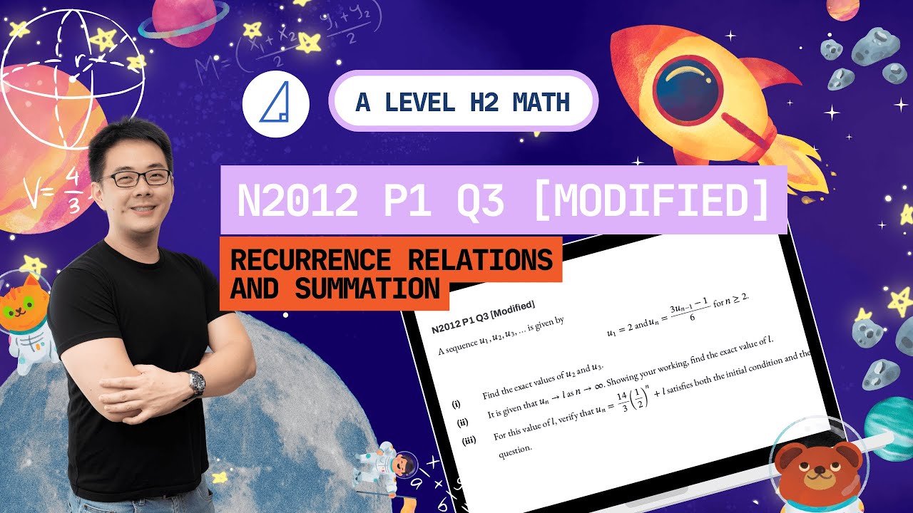 [Recurrence Relations and Summation] N2012 P1 Q3 [Modified] - H2 Math Tuition @ Tim Gan Math
