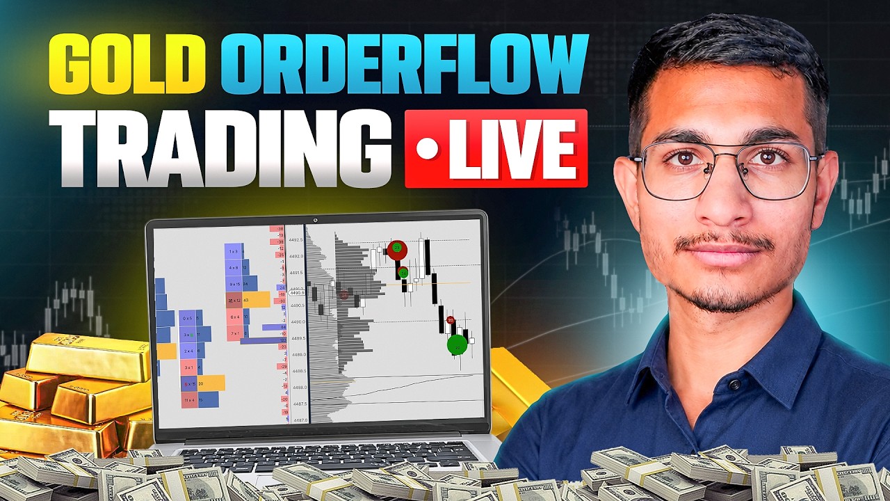 Gold (XAUUSD) Live Trading Today | Order Flow Volume Profile Live Trading | 24 June 2026