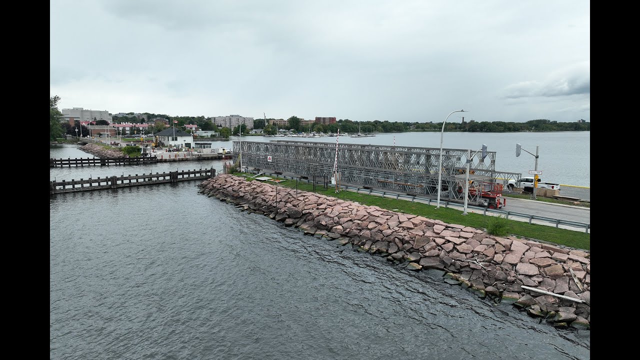 LaSalle Causeway - Update on the Temporary Modular Bridge Installation