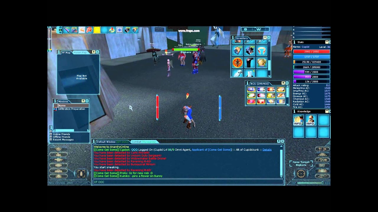 Anarchy Online Cupiid TL3 Agent Ganks