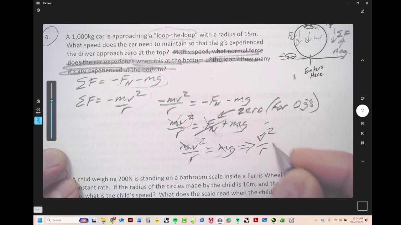 Centripetal acceleration Notes and Problems
