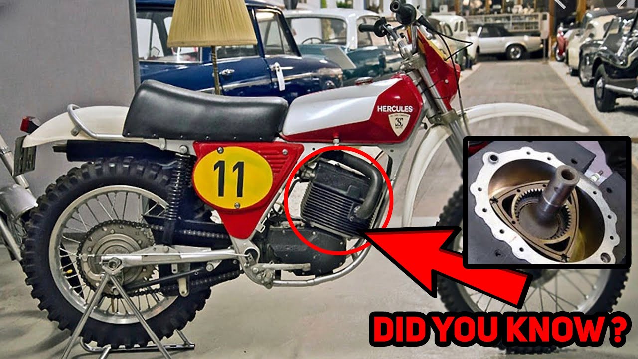 МОТОЦИКЛ С РОТОРНЫМ ДВИГАТЕЛЕМ (Hercules Wankel 502 GS)