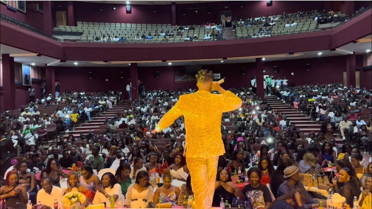 Wiz Brown Lyrical Performance at makou Bil’s Valentine Concert in Kampala