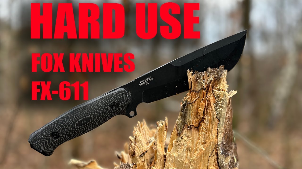 HARD USE FOX KNIVES NATIVE BUSHCRAFT KNIFE