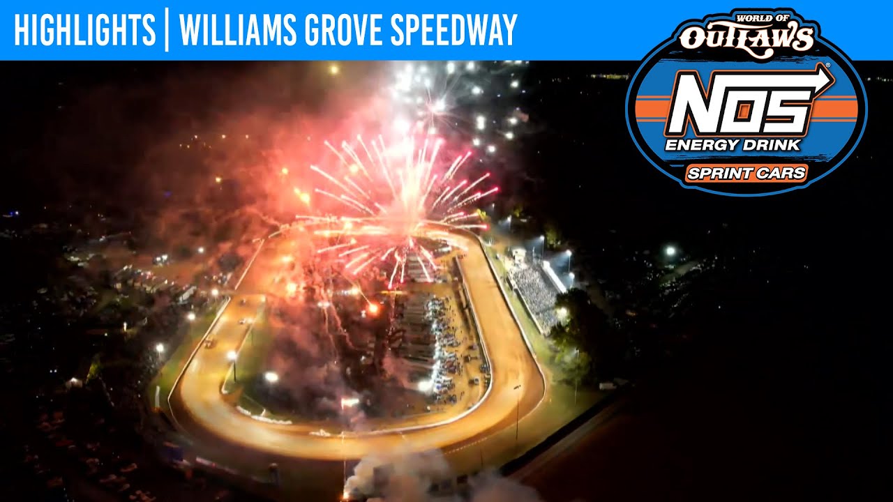 Автомобили World of Outlaws NOS Energy Drink Sprint | Автодром Williams Grove | 4 октября 2025 г....