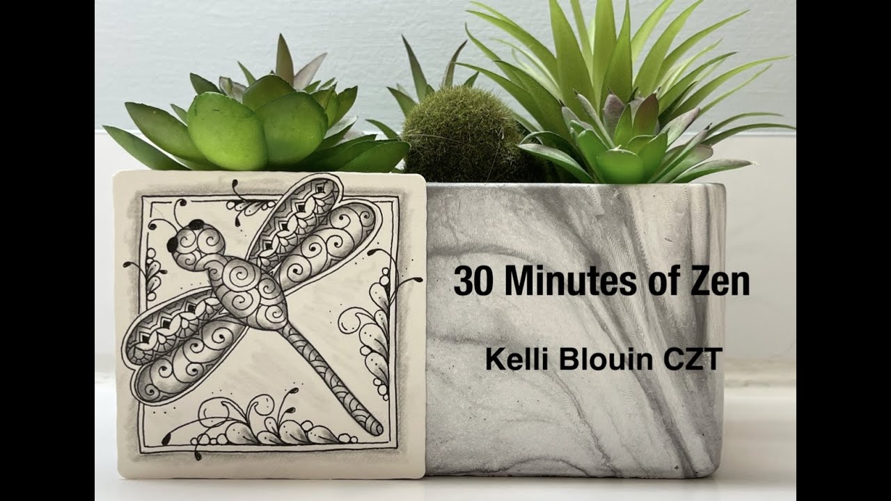 30 Minutes of Zen! Zentangle© method of drawing!