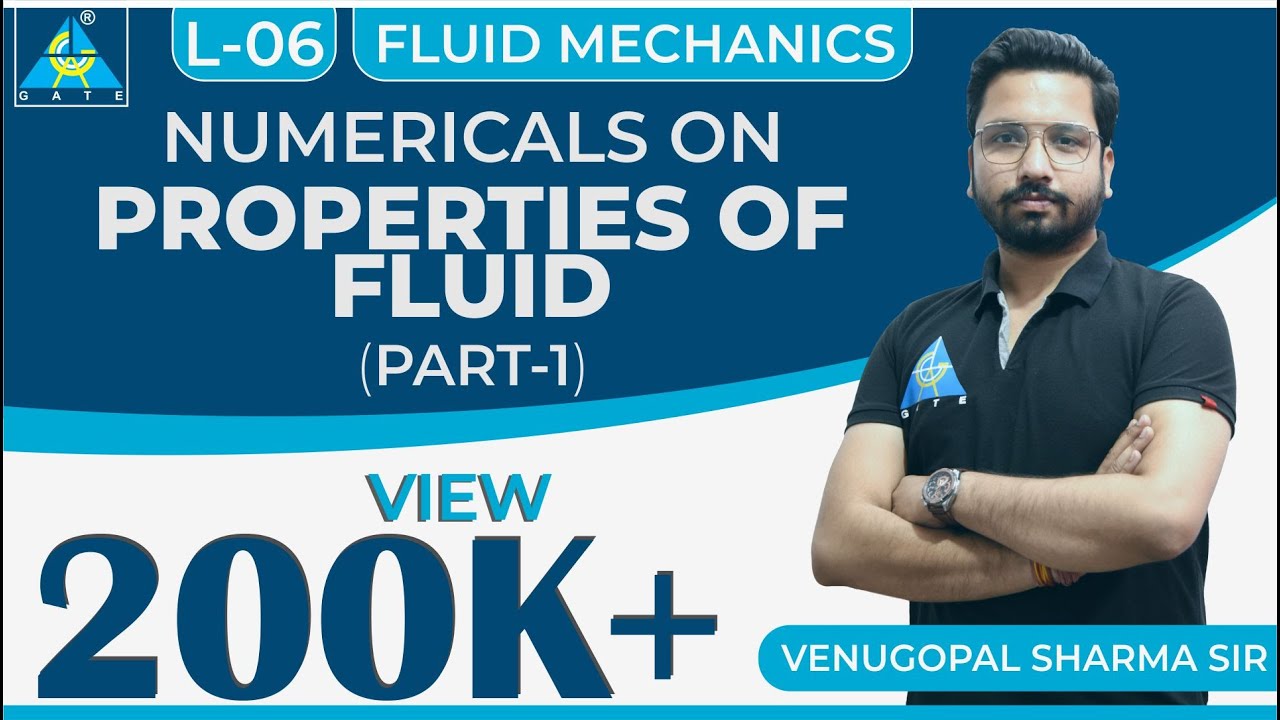 Fluid Mechanics | Module 1 | Numericals on Properties of Fluid | Part 1  (Lecture 6)