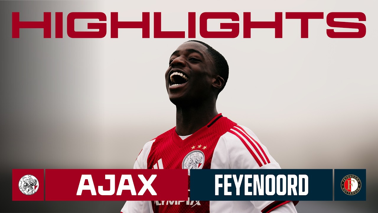 Mini-Klassieker in Amsterdam 📌 | Highlights Ajax O19 - Feyenoord O19
