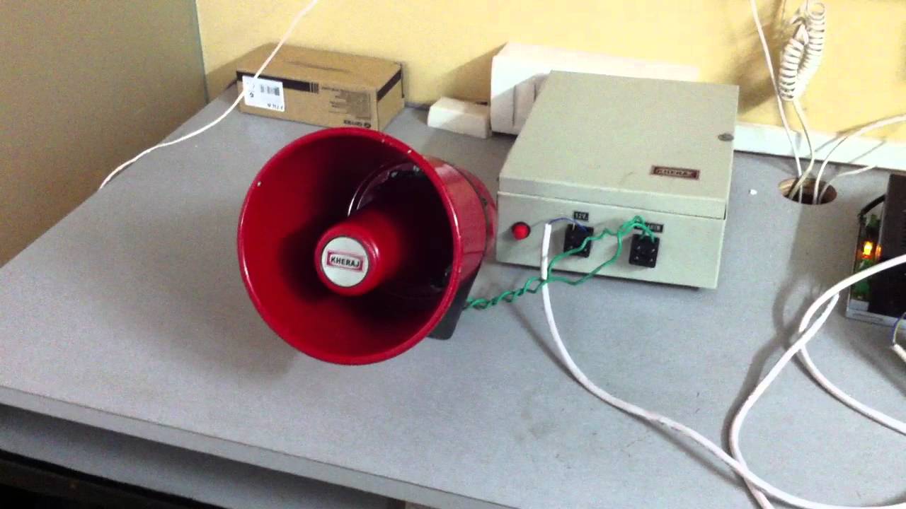 Response Alarms Visonic Burglar Alarm Integration with Industrial Siren