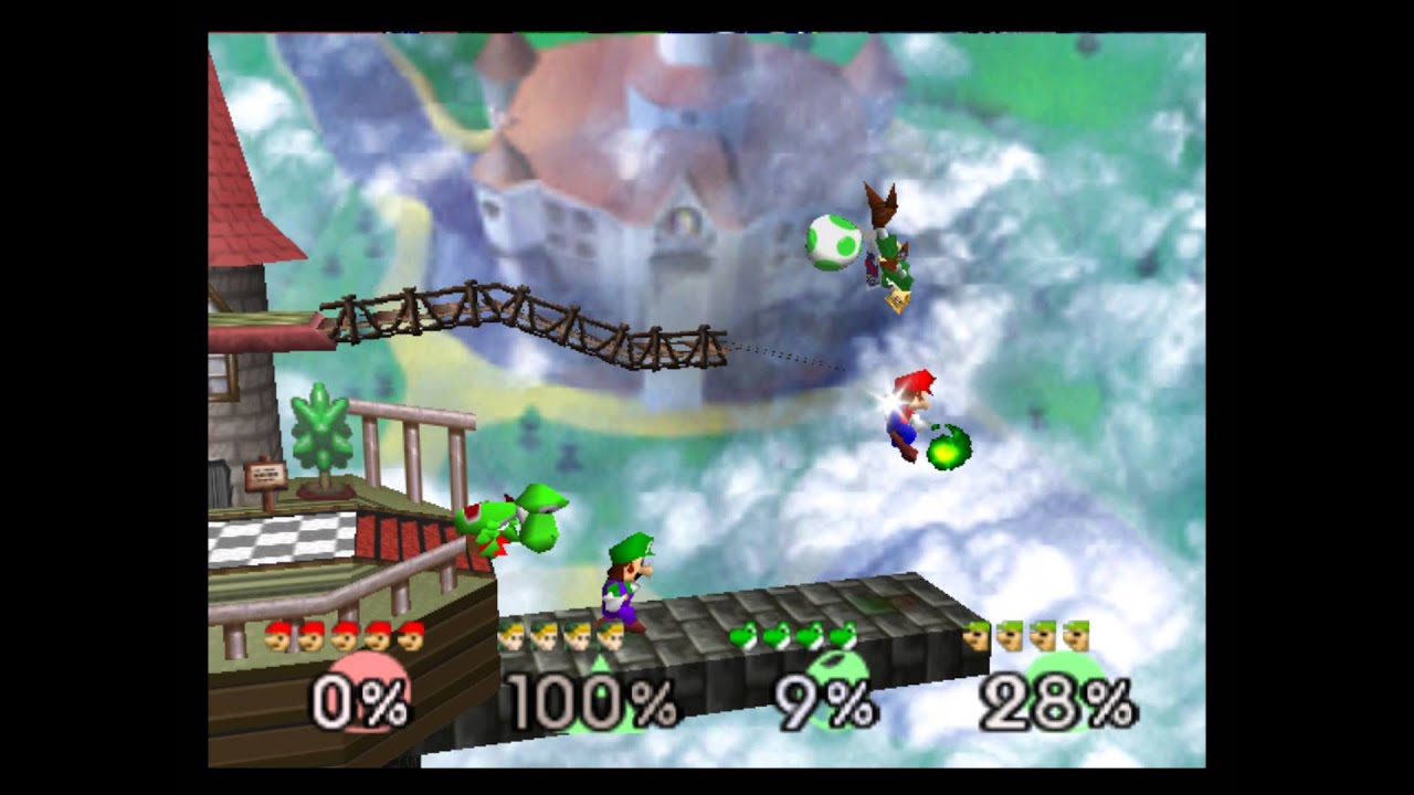 SSB - 3 vs 1 Perfect Mario Match TAS