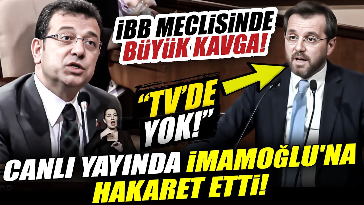AKP'li &Uuml;ye Ekrem İmamoğlu'na Hakaret Etti! İBB Meclisi Karıştı!