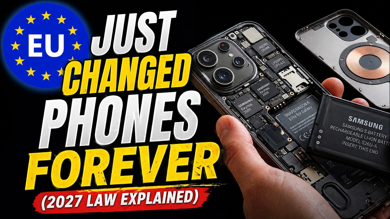 EU Just Changed Phones Forever 🔋 New 2027 Law Explained