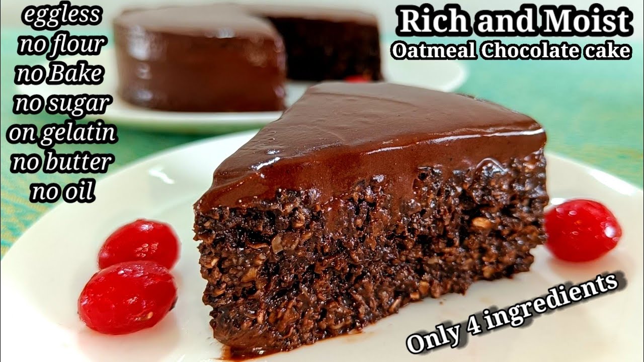 Chocolate Oatmeal cake recipe | Oatmeal cake recipe