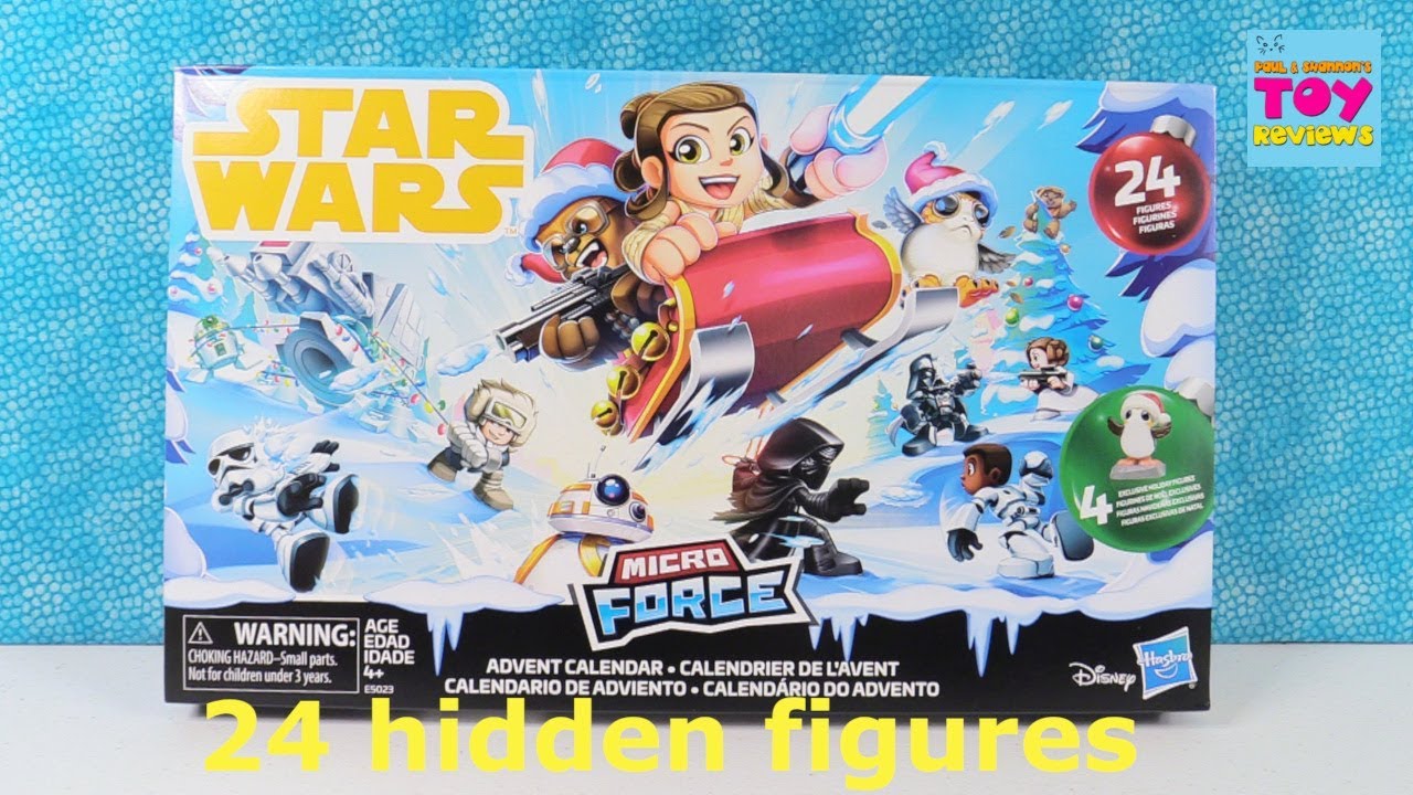 Star Wars Micro Force Advent Calendar Unboxing 24 Hidden Figures Inside | PSToyReviews