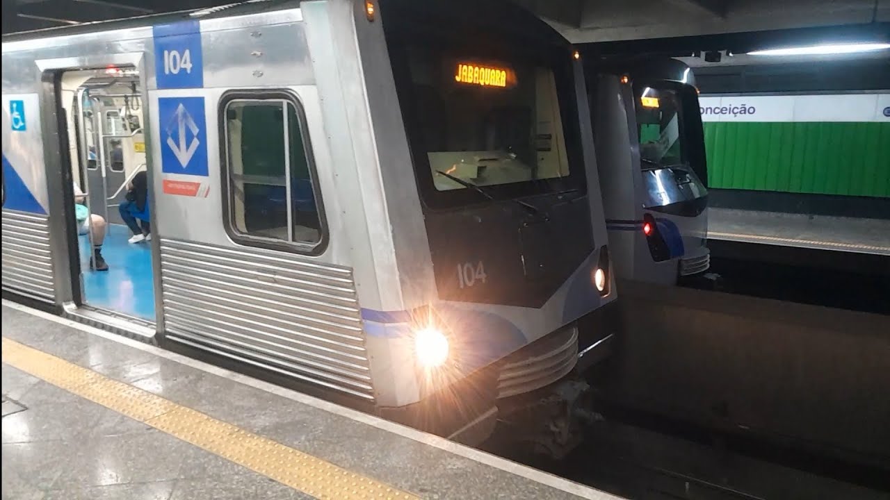Metrô SP | trecho completo da Estação Tucuruvi até Conceição no trem frota I (I04)