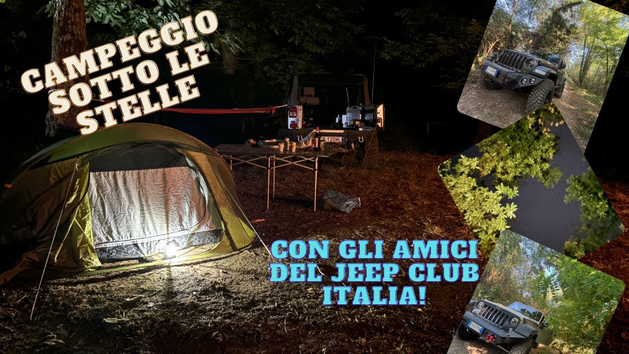 JEEP CLUB ITALIA | Fuoristrada e Campeggio sul Monte Serra | Off-Road, Camping Test and Grill