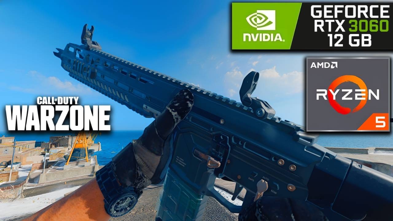 COD WARZONE - RTX 3060 12GB + RYZEN 5 5500  - TESTE DE DESEMPENHO