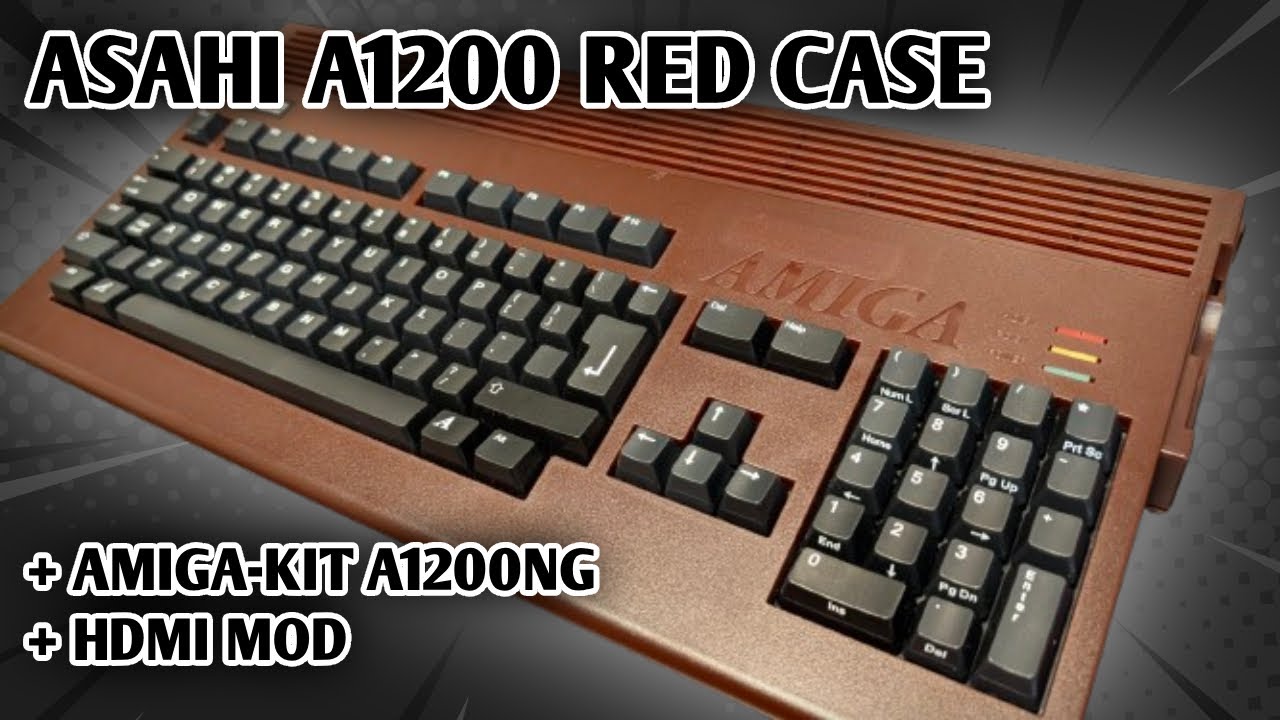Asahi A1200 Red Case + A1200NG Motherboard + HDMI Mod