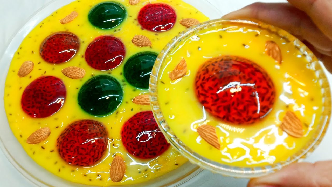 रोजेदार बच्चों की पहली पसंद - सुपर कूल कस्टर्ड जेली फालूदा || Iftar Special - Custard Jelly Faluda