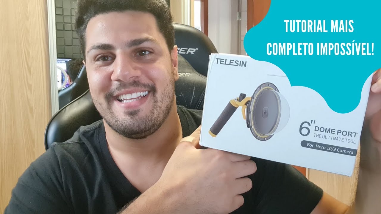 Tutorial completo - Como utilizar o dome da TELESIN para GoPro Hero 9 e 10 Black